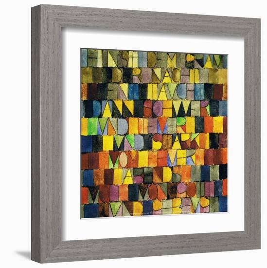 Once Emerged from the Gray of the Night, 1918-Paul Klee-Framed Art Print