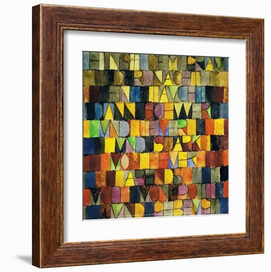 Once Emerged from the Gray of the Night, 1918-Paul Klee-Framed Art Print