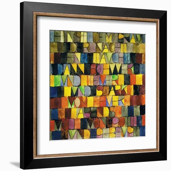 Once Emerged from the Gray of the Night, 1918-Paul Klee-Framed Art Print