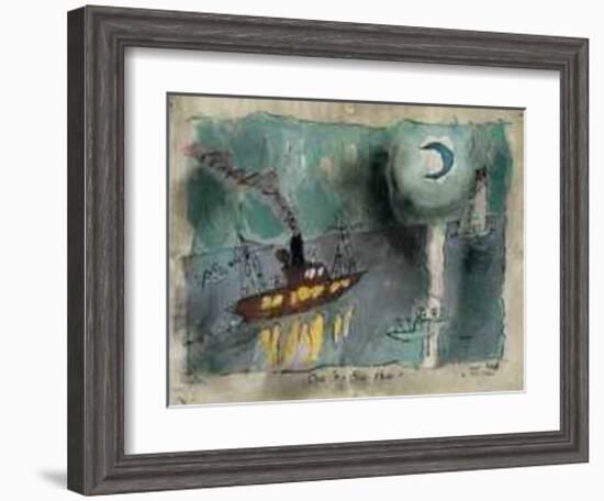 Once in a Blue Moon, 1938-Lyonel Feininger-Framed Art Print