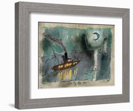 Once in a Blue Moon, 1938-Lyonel Feininger-Framed Art Print