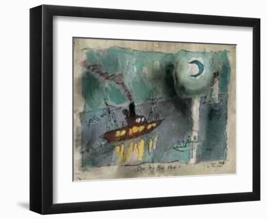 Once in a Blue Moon, 1938-Lyonel Feininger-Framed Art Print