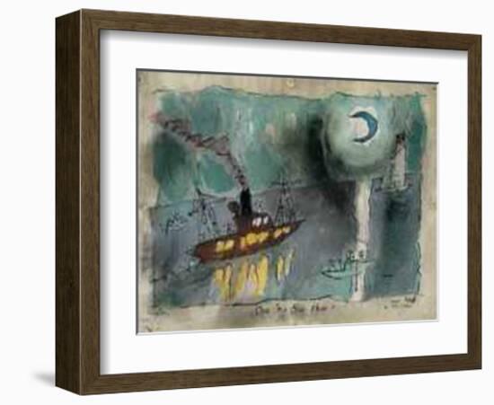 Once in a Blue Moon, 1938-Lyonel Feininger-Framed Art Print