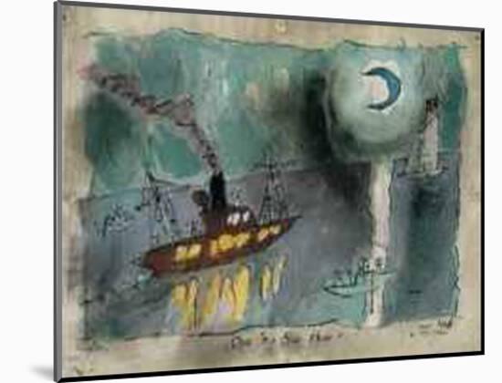 Once in a Blue Moon, 1938-Lyonel Feininger-Mounted Art Print