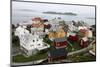 Once Small Fishing Village on Tiny Island of Ona, Now Summer Cabins, Ona, Sandoy, Norway-David Lomax-Mounted Photographic Print