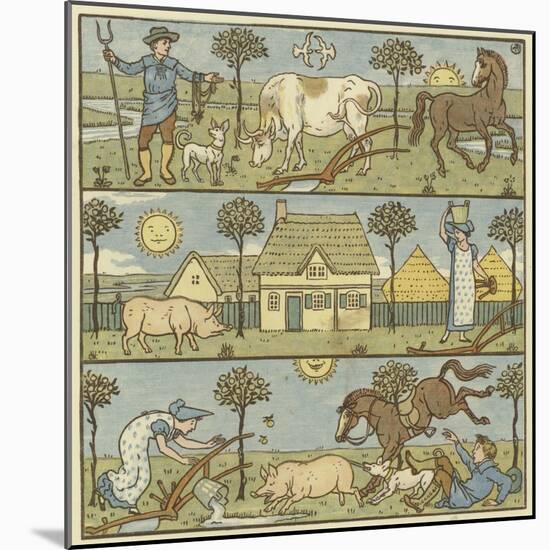 Once There Lived a Little Man-Walter Crane-Mounted Giclee Print