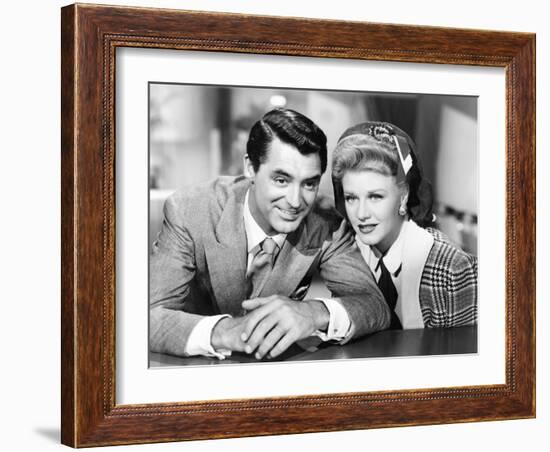 Once Upon a Honeymoon, Cary Grant, Ginger Rogers, 1942-null-Framed Photo