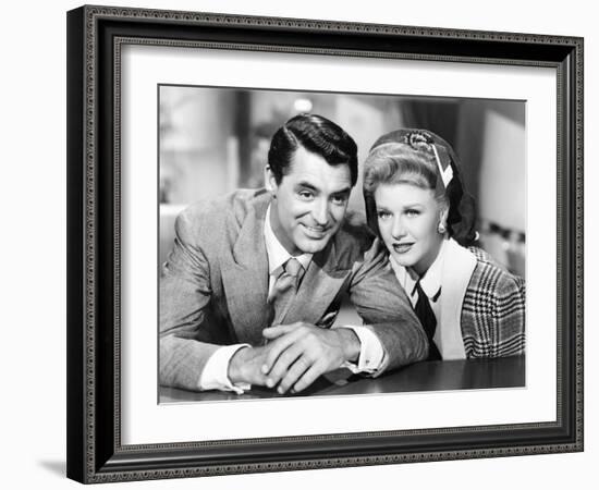 Once Upon a Honeymoon, Cary Grant, Ginger Rogers, 1942-null-Framed Photo