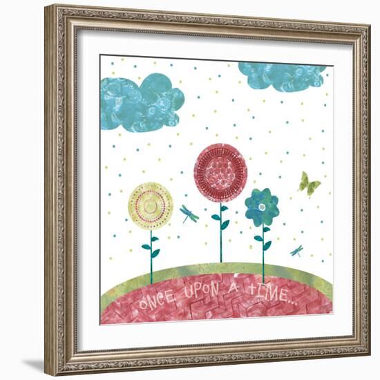 Once Upon a Time 3 Flowers-Bee Sturgis-Framed Art Print