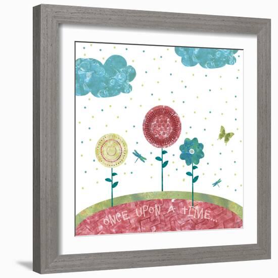 Once Upon a Time 3 Flowers-Bee Sturgis-Framed Art Print