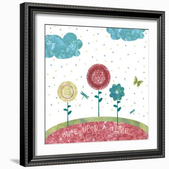 Once Upon a Time 3 Flowers-Bee Sturgis-Framed Art Print