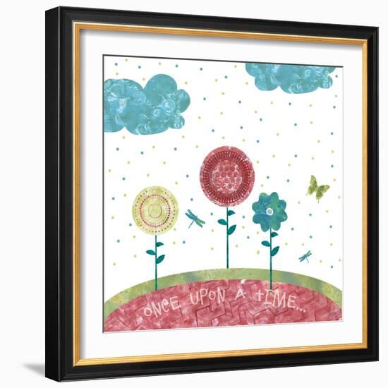 Once Upon a Time 3 Flowers-Bee Sturgis-Framed Art Print