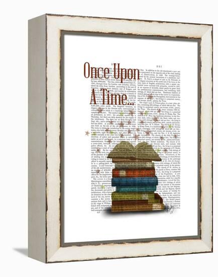 Once Upon a Time Books-Fab Funky-Framed Stretched Canvas