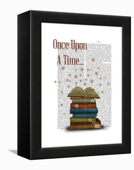 Once Upon a Time Books-Fab Funky-Framed Stretched Canvas