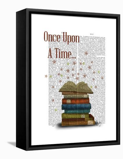 Once Upon a Time Books-Fab Funky-Framed Stretched Canvas