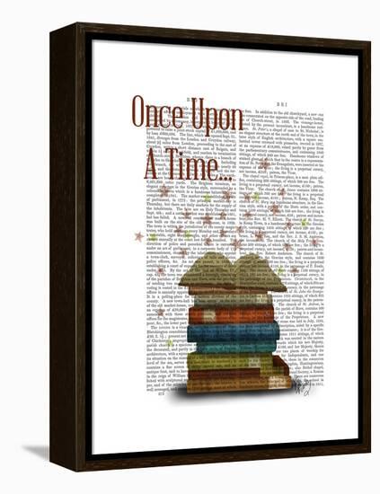 Once Upon a Time Books-Fab Funky-Framed Stretched Canvas