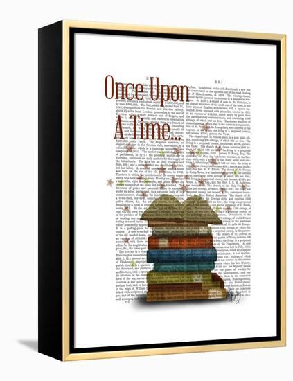 Once Upon a Time Books-Fab Funky-Framed Stretched Canvas