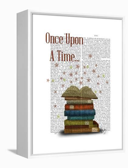 Once Upon a Time Books-Fab Funky-Framed Stretched Canvas