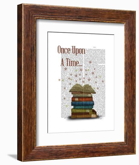 Once Upon a Time Books-Fab Funky-Framed Art Print