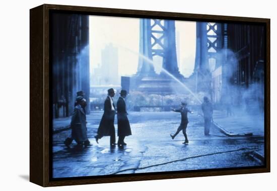 ONCE UPON A TIME IN AMERICA, 1984 directed by SERGIO LEONE (photo)-null-Framed Stretched Canvas