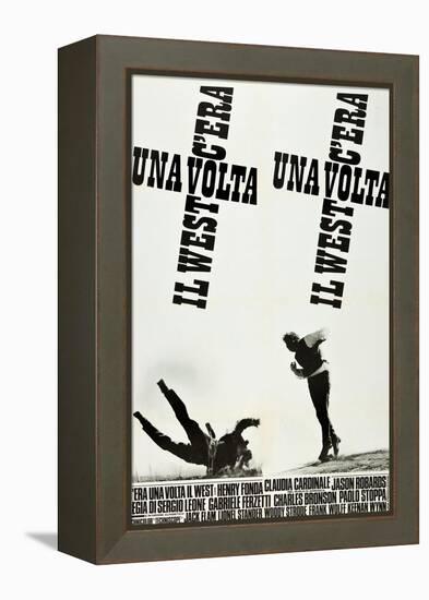 ONCE UPON A TIME IN THE WEST (aka C'ERA UNA VOLTA IL WEST), Italian poster art, 1968-null-Framed Stretched Canvas