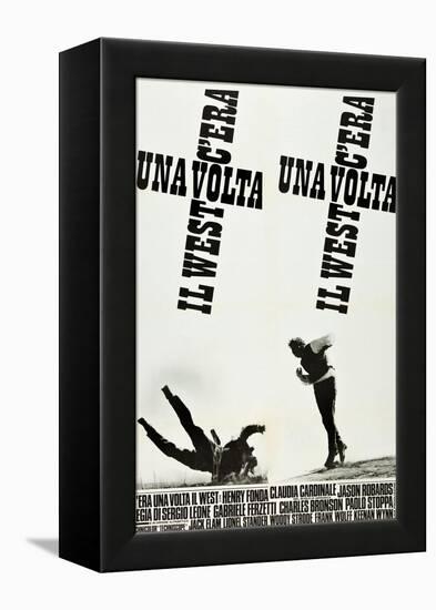 ONCE UPON A TIME IN THE WEST (aka C'ERA UNA VOLTA IL WEST), Italian poster art, 1968-null-Framed Stretched Canvas