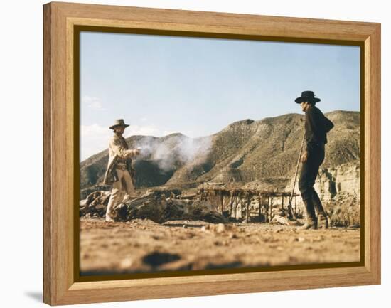 Once Upon a Time in the West by SergioLeone with Charles Bronson (1921 - 2003), Henry Fonda (1905 --null-Framed Stretched Canvas