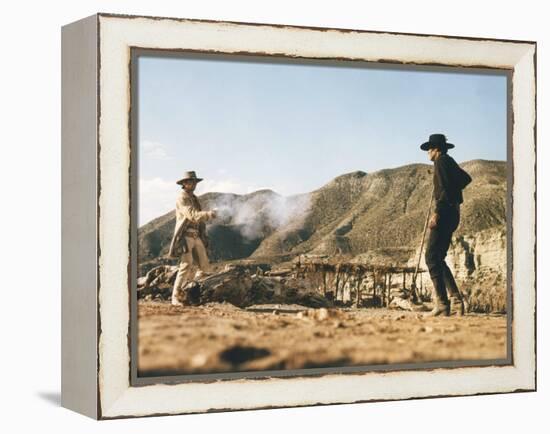 Once Upon a Time in the West by SergioLeone with Charles Bronson (1921 - 2003), Henry Fonda (1905 --null-Framed Stretched Canvas