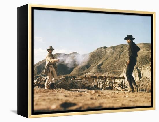 Once Upon a Time in the West by SergioLeone with Charles Bronson (1921 - 2003), Henry Fonda (1905 --null-Framed Stretched Canvas