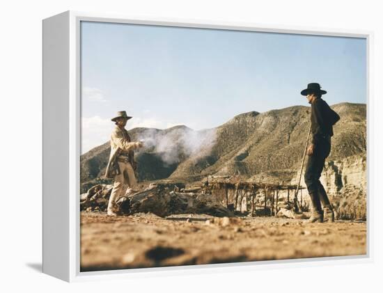 Once Upon a Time in the West by SergioLeone with Charles Bronson (1921 - 2003), Henry Fonda (1905 --null-Framed Stretched Canvas