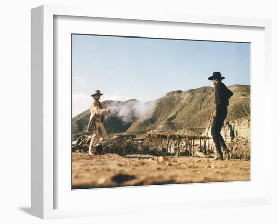 Once Upon a Time in the West by SergioLeone with Charles Bronson (1921 - 2003), Henry Fonda (1905 --null-Framed Photo