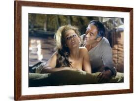 Once Upon a Time in the West by SergioLeone with Claudia Cardinale and Henry Fonda c, 1968 (photo)-null-Framed Photo