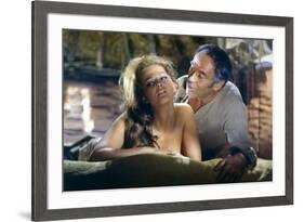 Once Upon a Time in the West by SergioLeone with Claudia Cardinale and Henry Fonda c, 1968 (photo)-null-Framed Photo
