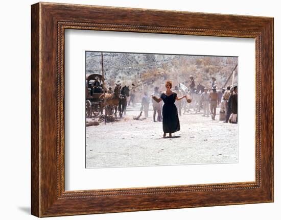 Once Upon a Time in the West by SergioLeone with Claudia Cardinale c, 1968 (photo)-null-Framed Photo