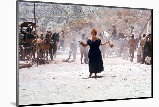 Once Upon a Time in the West by SergioLeone with Claudia Cardinale c, 1968 (photo)-null-Mounted Photo