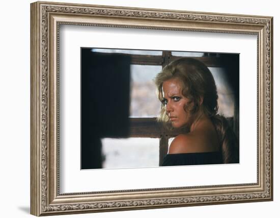 Once Upon a Time in the West by SergioLeone with Claudia Cardinale c, 1968 (photo)-null-Framed Photo