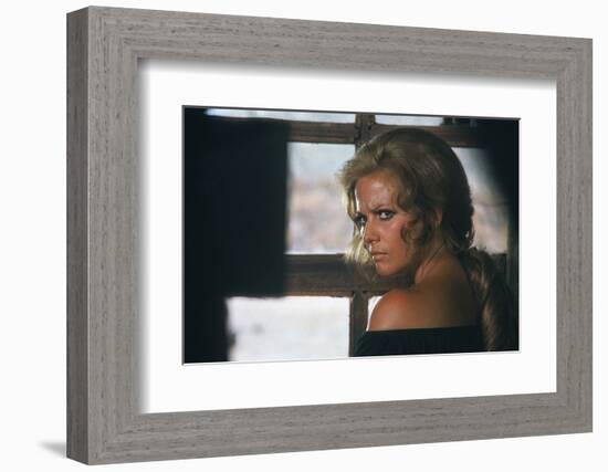 Once Upon a Time in the West by SergioLeone with Claudia Cardinale c, 1968 (photo)-null-Framed Photo