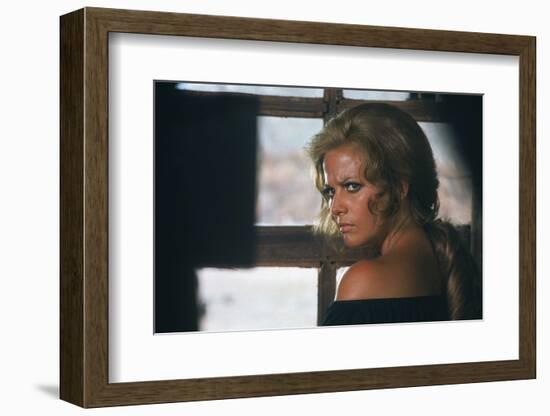 Once Upon a Time in the West by SergioLeone with Claudia Cardinale c, 1968 (photo)-null-Framed Photo