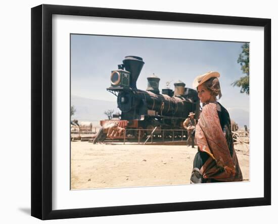 Once Upon a Time in the West by SergioLeone with Claudia Cardinale c, 1968 (photo)-null-Framed Photo