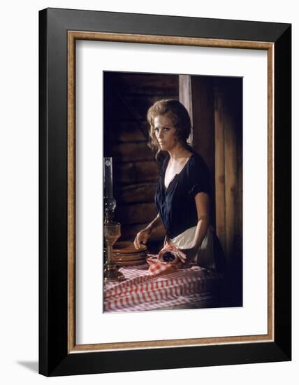 Once Upon a Time in the West by SergioLeone with Claudia Cardinale c, 1968 (photo)-null-Framed Photo