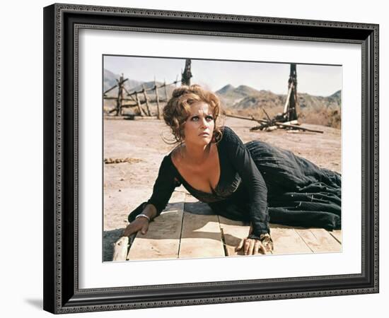 Once Upon a Time in the West by SergioLeone with Claudia Cardinale c, 1968 (photo)-null-Framed Photo