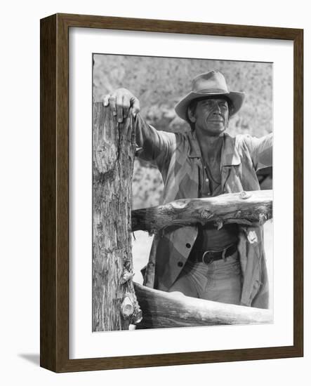 Once Upon a Time in the West, Charles Bronson, 1968-null-Framed Premium Photographic Print