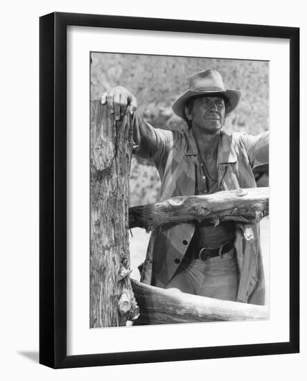 Once Upon a Time in the West, Charles Bronson, 1968-null-Framed Premium Photographic Print
