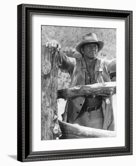 Once Upon a Time in the West, Charles Bronson, 1968-null-Framed Premium Photographic Print