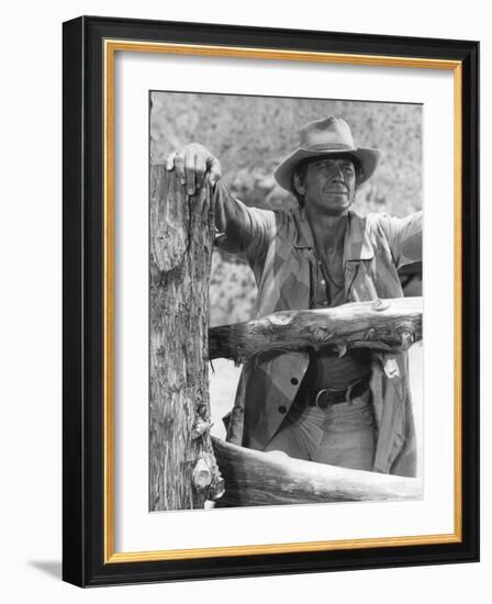 Once Upon a Time in the West, Charles Bronson, 1968-null-Framed Premium Photographic Print