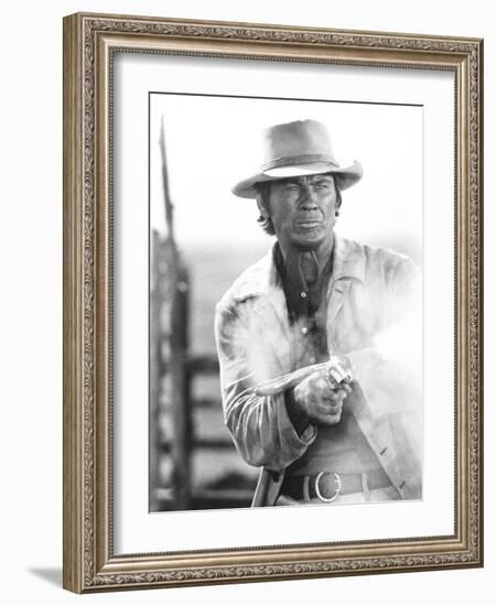 Once Upon a Time in the West, Charles Bronson, 1968-null-Framed Premium Photographic Print