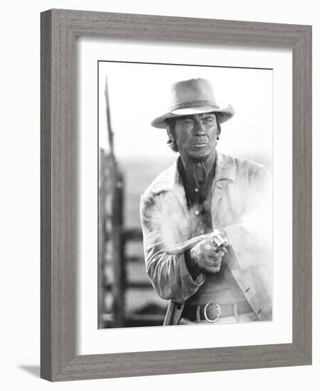 Once Upon a Time in the West, Charles Bronson, 1968-null-Framed Premium Photographic Print