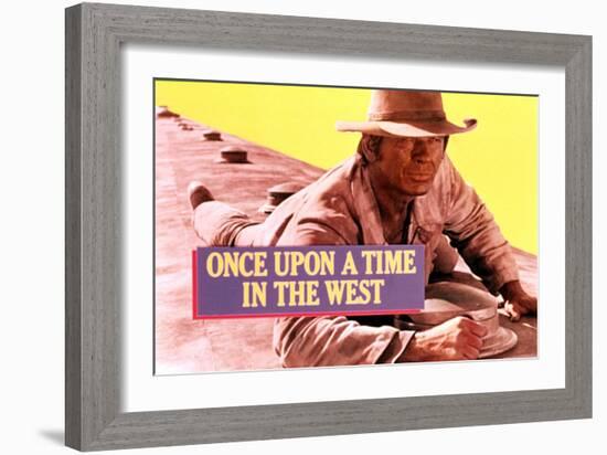 Once Upon a Time in the West, Charles Bronson, 1968-null-Framed Art Print