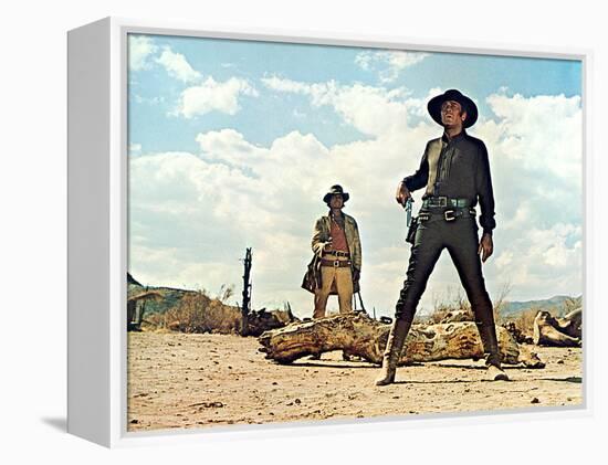 Once Upon A Time In The West, Charles Bronson, Henry Fonda, 1968-null-Framed Stretched Canvas