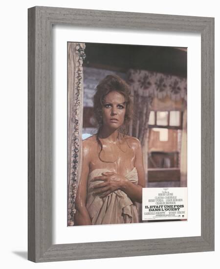 Once Upon a Time in the West, Claudia CArdinale, 1968-null-Framed Art Print